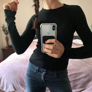 French Connection cropped wool blend Sweater Small